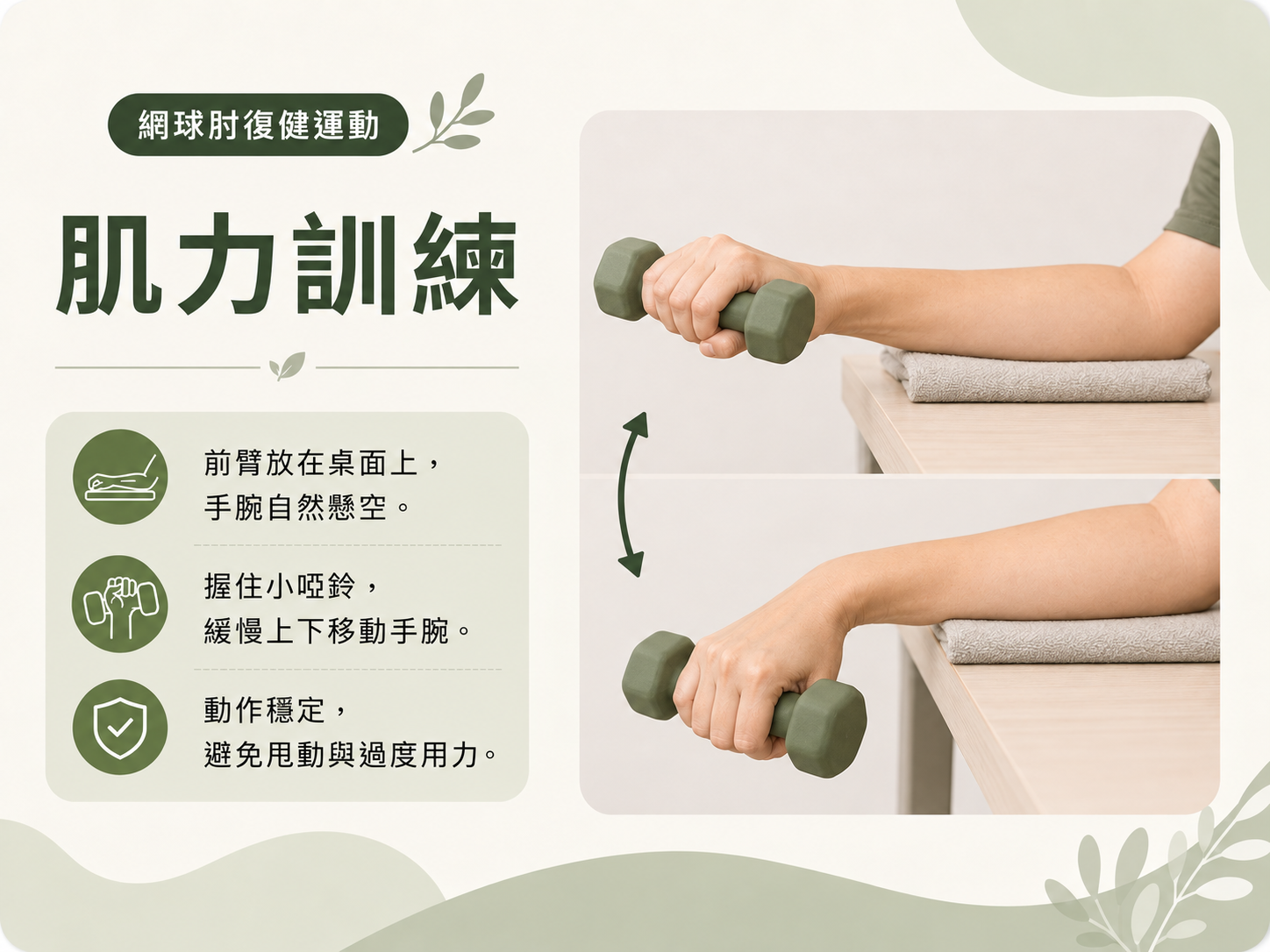 網球肘復健運動